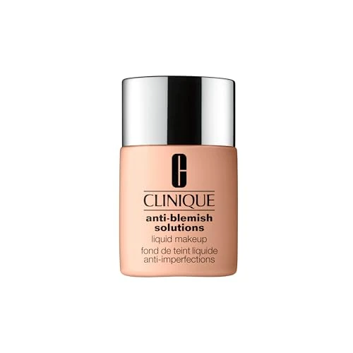 Offerta a tempo: Clinique Anti-Blemish Solutions Liquid Foundation Makeup fondotinta anti-imperfezioni con acido salicilico, per pelli da miste a grasse | copertura media, finish matte naturale, 30 ml - 50% da 46.50 € a 23.46 €
