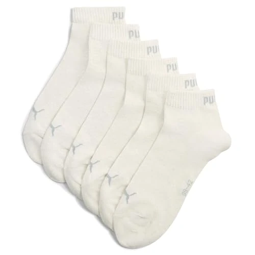 PUMA Unisex Plain Quarter 3-pak, owsianka, 43-46