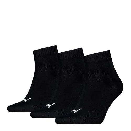 Offre limitée : Puma Mixte Quarter en Coton Recyclé Uni Chaussette, Noir, 35-38 EU de 11.48 € à 9.99 € (13% de remise)