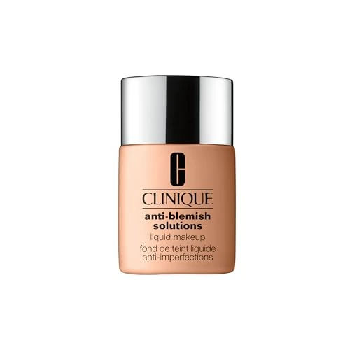 Offerta a tempo: Clinique Anti-Blemish Solutions Liquid Foundation Makeup fondotinta anti-imperfezioni con acido salicilico, per pelli da miste a grasse | copertura media, finish matte naturale, 30 ml - 42% da 46.50 € a 27.00 €