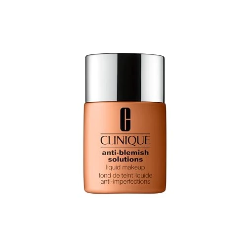 Offerta a tempo: Clinique Anti-Blemish Solutions Liquid Foundation Makeup fondotinta anti-imperfezioni con acido salicilico, per pelli da miste a grasse | copertura media, finish matte naturale, 30 ml - 51% da 46.50 € a 22.61 €