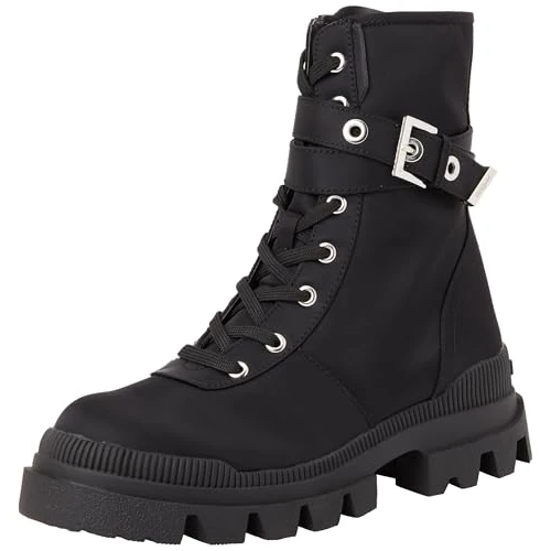 Offerta a tempo: Desigual Shoes 4-Stivali da Donna in Nylon, Moda, Nero, 37 EU - 0.00% da 94.77 € a 94.77 €