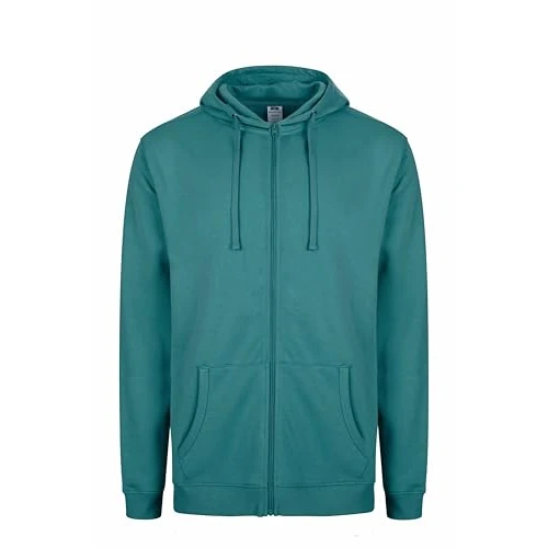 Offerta a tempo: Mukua SF270U Felpa Unisex con Zip e Cappuccio, Colore Teal, Taglia 2XL, Foglia di tè, XX-Large - 31% da 24.71 € a 17.02 €