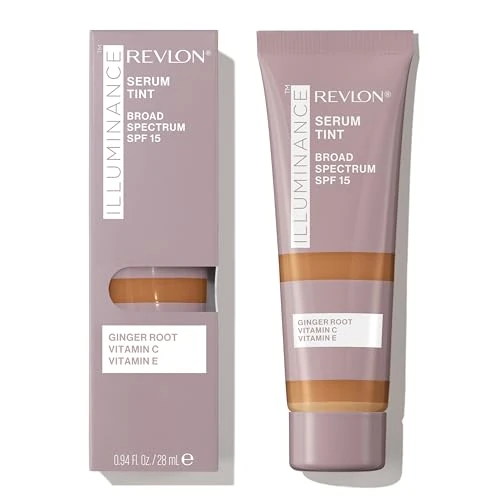 Revlon Illuminance Serum Tint, Sérum Con Color, Enriquecido con Vitamina E y Ácido Hialurónico para hidratar con SPF 15, Tono 417 Warm Caramel