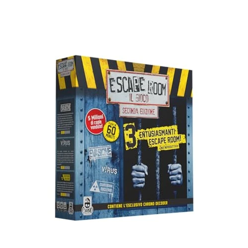 Cranio Creations - Escape Room Il Gioco Nuova Edizione, 3 Appassionanti Nuove Avventure Per L'Escape Room Da Tavolo Più Famosa, Edizione in Lingua Italiana