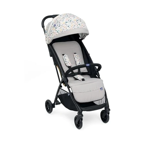 Chicco Glee, Passeggino 0+ Mesi-22 Kg, con Chiusura Automatica e Compatta, Capotte Estensibile con Trattamenti UV50+ Antipioggia, Schienale Reclinabile e Regolabile, Poggiagambe