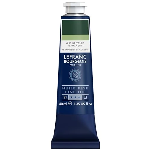 Oferta limitada: Lefranc Bourgeois - Pintura al óleo fina de calidad, resistente a la luz y de consistencia uniforme, tubo de 40 ml, ideal para lienzos y tableros de pintura, Verde De Vejiga Permanente de 6.95 € a 6.95 € (ahorro 0.00%)