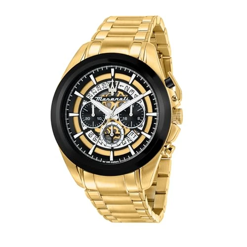 Maserati Reloj para Hombre, Cronógrafo, Analógico, Correa de Acero, Colección Traguardo - R8873612058