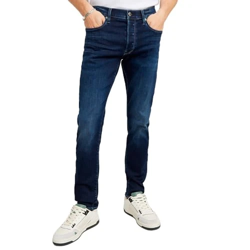 G-STAR 3301 Slim Jeans para Hombre, Azul (dk Aged D25742-8968-89), 32W / 36L