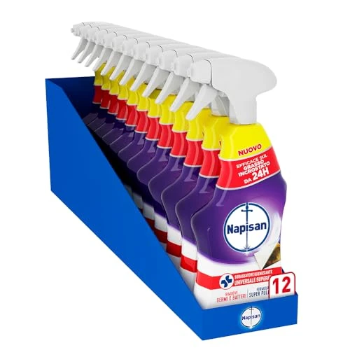 Offerta a tempo: Napisan - Sgrassatore Igienizzante Universale Superfici - 12 Pezzi x 740ml — 40% da 35,88 € a 21,48 €