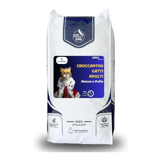 Offerta a tempo: Stupendog StupenCat per Gatti 20 kg - Crocchette Gatto Adulto Manzo e Pollo — 5% da 55,90 € a 53,10 €
