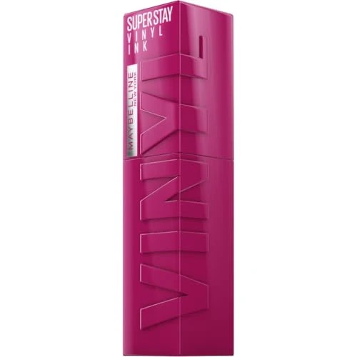 Maybelline New York - Rouge à lèvres liquide - Tenue 16 heures et finition brillante - Super Stay Vinyl Ink N°170 Unafraid - 4,2 ml