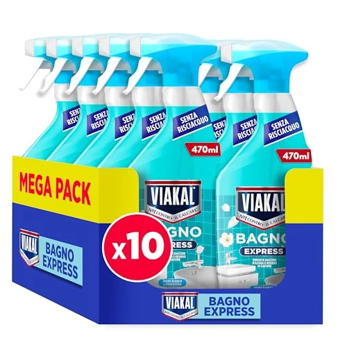 Viakal Doccia Express Fiori Eleganti, 470ml, Senza Risciacquo, Pulizia Scintillante In Una Sola Passata