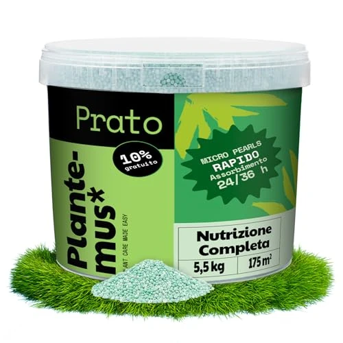 Zeitlich begrenztes Angebot: PLANTEMUS Premium Rasendünger mit Langzeitwirkung für 175 m² | NPK 12-11-18 | Granulat in ultrasolubilen Perlen | Für einen starken, grünen und dichten Rasen 5,5 kg von 15.39 € auf 15.39 € (0.00% Rabatt)