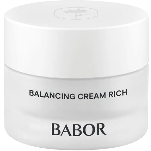 BABOR Balancing Cream Rich, geschmeidige Gesichtspflegecreme für Mischhaut, mattiert und versorgt die Haut mit Feuchtigkeit, 50ml