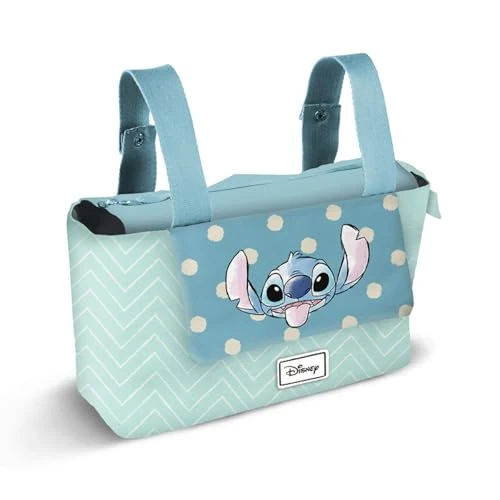 Lilo en Stitch Lovely-tas voor kinderwagen Hamper Mommy, blauw, 31 x 27 cm, Blauw, Eén maat, Hamper Mommy Lovely opbergtas voor kinderwagen