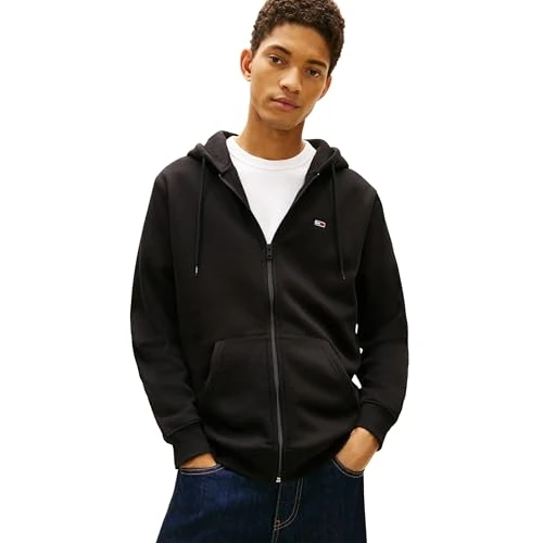 Limited offer: Tommy Jeans Men's Flag Zip Thru Hoodie with Hood from 178.00 EUR to 178.00 EUR (save 0%)