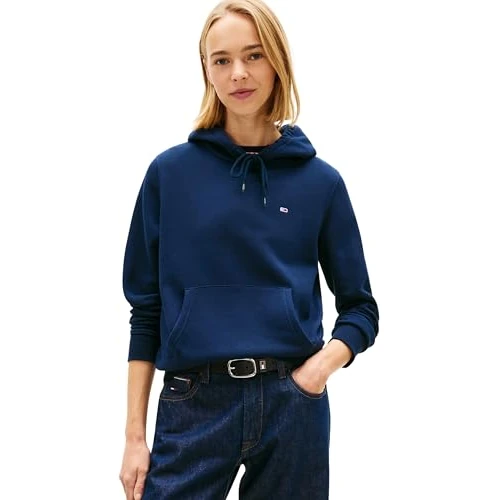Beperkte aanbieding: Tommy Jeans Dames TJW REG S FLAG HOODIE DW0DW19958C1G004 Pullover Hoodie, Blauw (Dark Night Navy), M, Blauw (Donker Nacht Marine), M van 77.42 EUR naar 77.42 EUR (besparing 0%)