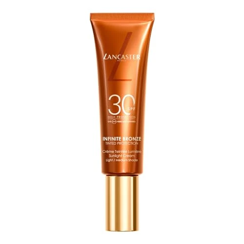 Oferta limitada: LANCASTER Infinite Bronze Tinted Protection Sunlight Cream | Base de maquillaje con protección solar de SPF30 | Tono light/medium Shade | 50 ml de 32.00 EUR a 18.60 EUR (ahorro 42%)