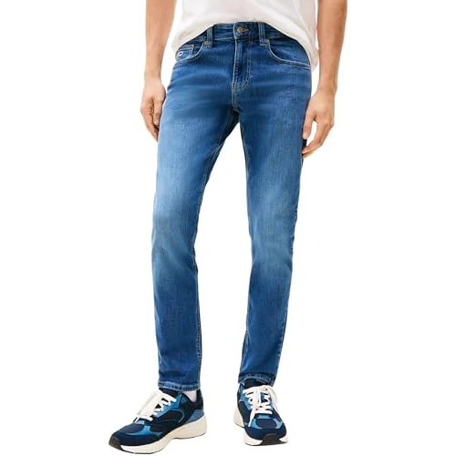 Oferta limitada: Tommy Jeans Hombre Pantalón Vaquero Scanton Slim Stretch, Azul (Denim Medium), 32W/33L de 99.90 € a 64.95 € (ahorro 35%)