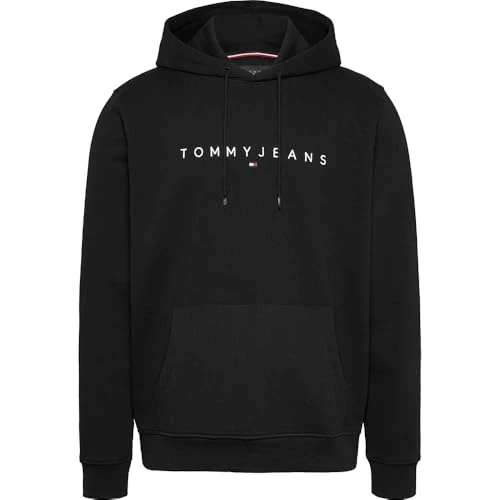 Tommy Jeans Sudadera Hombre Linear Logo con Capucha