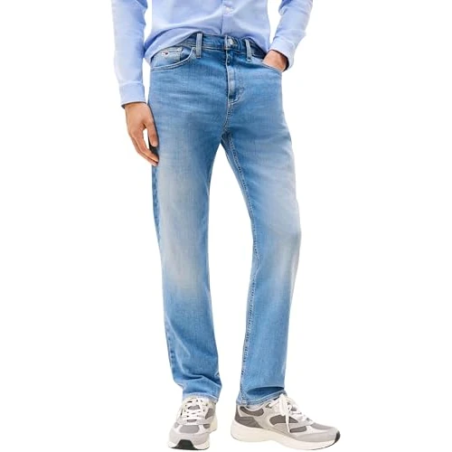 Offerta a tempo: Tommy Jeans Uomo Jeans Ryan Slim Elasticizzati, Blu (Denim Medium) — 35% da 99,90 € a 64,75 €