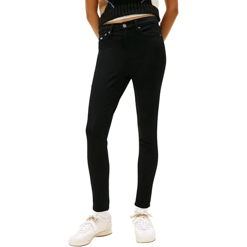 Tijdelijke aanbieding: Tommy Jeans Dames Nora MD SKN DH4288 DW0DW199351BZ035 Skinny, Denim (Denim Zwart), 3425, Denim (Denim Zwart), 34W x 25L van 169.63 EUR naar 169.63 EUR (korting 0%)