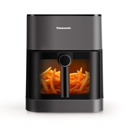 Begrenztes Angebot: Panasonic NF-CC500SXE Air Fryer mit Sichtfenster, 5 l, 80–200 °C, ETM Award 2024, digitaler Timer & LCD-Display, sanfte Dampfzugabe, 11 Voreinstellungen, einfache Reinigung, Mattgrau von 160.00 EUR auf 88.00 EUR (Rabatt 45%)