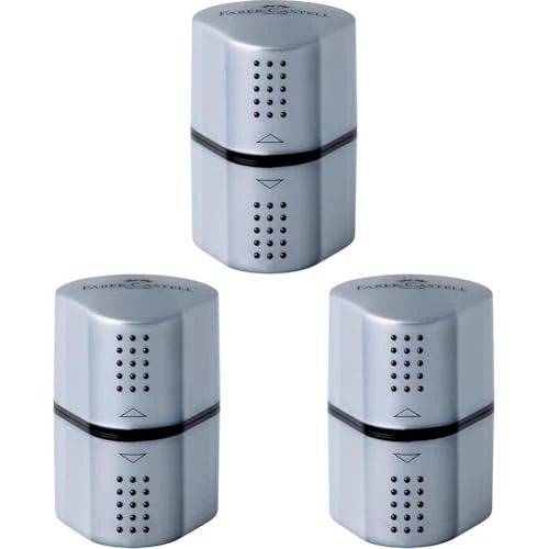 Limited-time offer: Faber-Castell Trio Pencil Sharpener Tub Box Grip 2001 Silver (Pack of 3) from 15.00 GBP to 15.00 GBP (save 0%)