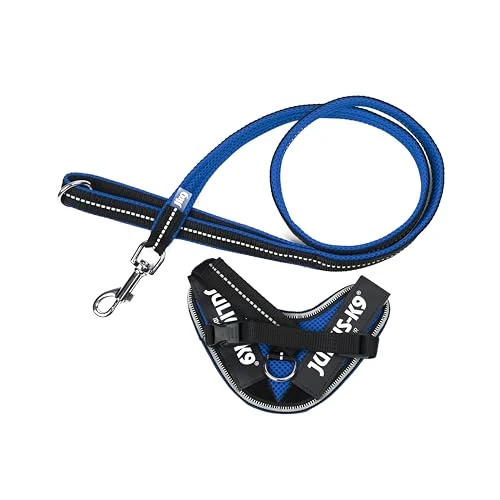 Tijdelijke aanbieding: IDC Powair Bundle - IDC Powair hondentuig, Maat: 3XS/Baby 1, Blauw + IDC Powair lijn, Maat: 1,2 m met Handvat en Kleine Karabijnhaak, Blauw van 32.67 € naar 32.67 € (0.00% korting)