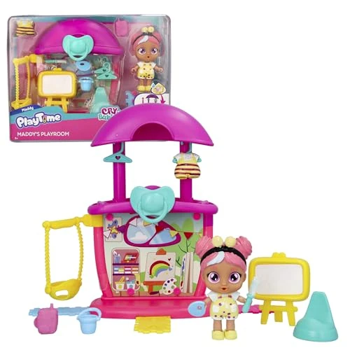 Limited-time offer: Cry Babies Playtime Day Care Maddy's Playroom, Doll House, Extendible Mini Playset with 14+ Accessories, Discover the Playtime World, Cries Real Tears, Toy for Kids of 4 to 6 Years Old from 28.14 GBP to 28.14 GBP (save 0%)