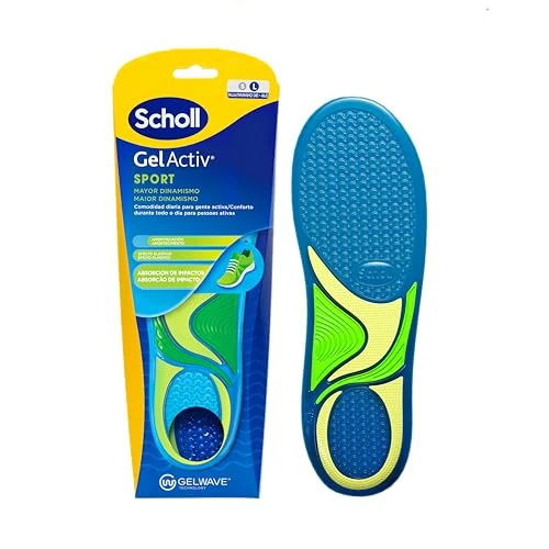 Oferta limitada: Dr. Scholl's Plantillas GelActiv Sport para Hombre - Para calzado deportivo, comodidad todo el día, absorción de impactos y elasticidad con la tecnología GelWave - Talla 40-46,5 de 19.50 € a 13.69 € (ahorro 30%)