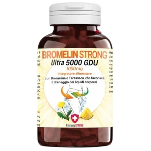 Offerta a tempo: Bromelina Forte Drenante - Bromelina Drenante Purissima Alto Dosaggio 5000 Gdu/G Con — 5% da 15,94 € a 15,14 €