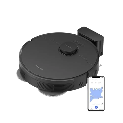 DREAME L10s Pro Gen3,intelligenter Saug- und Wischroboter,Vormax-Saugkraft mit 13.000 Pa, DuoScrub-Wischsystem,automatische Moppanhebung um 7 mm,leistungsstarke Teppichreinigung,5.200 mAh-Akku,Schwarz