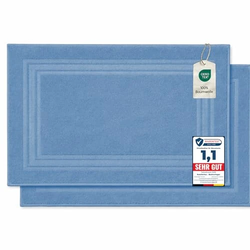Offerta a tempo: Komfortec Tappeto Bagno Set di 2 in Spugna di Cotone 50x70 cm - 20% da 15.99 € a 12.72 €