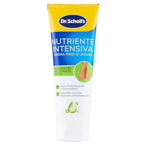 Offerta a tempo: Scholl Crema Nutriente Intensiva, Crema Piedi Arricchita con Urea, Vitamina E e Complesso Provitaminico B5 per Levigare la Pelle Ruvida e Dura, Idratazione Profonda per Piedi più Morbidi e Lisci, 75ml - 28% da 5.90 € a 4.25 €