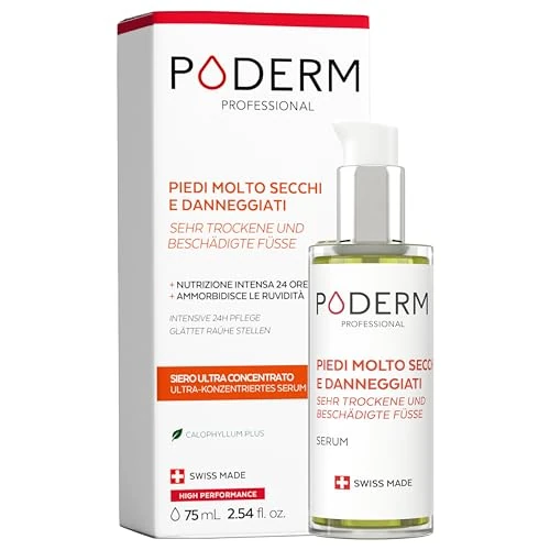 Offerta a tempo: PODERM - PIEDI MOLTO SECCHI E DANNEGGIATI - Ripara e nutre intensamente per 24 ore - Piedi visibilmente riparati in 7 giorni - Ingredienti 100% naturali - Cura dei piedi - Swiss Made - 10% da 29.90 € a 26.91 €