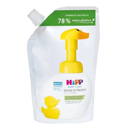 HiPP Ricarica Mousse Detergente Paperella Mani e Corpo No Lacrime, 250ml
