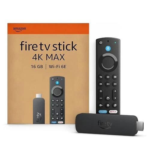 Offre limitee: Amazon Fire TV Stick 4K Max (Nouvelle génération), Appareil de streaming avec fonctionnalité Écran dynamique et prenant en charge le Wi-Fi 6E de 79.99 EUR a 51.99 EUR (economie 35%)