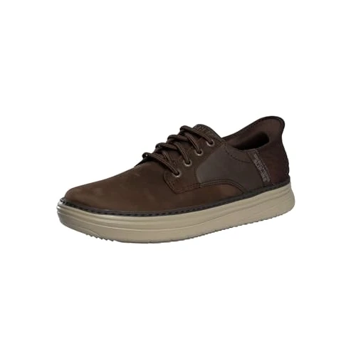 Oferta limitada: Skechers Hyland Slip in - Zapatillas Deportivas para Hombre, Piel de Cacao, 40 EU de 89.95 € a 48.99 € (ahorro 46%)