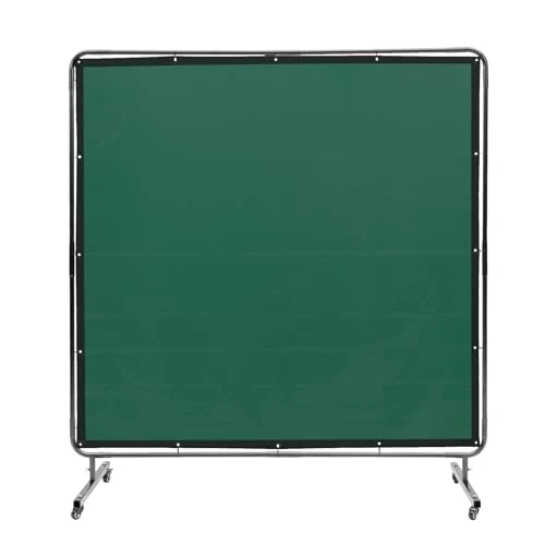 Oferta limitada: VEVOR Cortina de Soldadura con Marco, 1,8x1,8 m Pantalla de Protección de Soldadura de Vinilo Ignífugo con 4 Ruedas Giratorias 2 con Cerradura, Cortina Móvil Profesional para Taller, Industria, Verde de 49.90 € a 45.99 € (ahorro 8%)