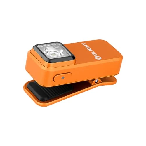 OLIGHT Oclip Linterna EDC Recargable de Clip de Bolsillo 300LM Compacta Conveniente Carga USB C Magnética Portátil para Trabajo Nocturno Herramienta Naranja