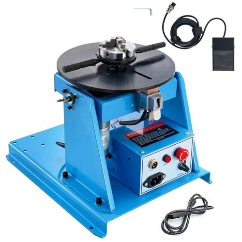 Offerta a tempo: VEVOR Posizionatore Rotante per Saldatura 10 kg, Tavola Girevole per Posizionamento 0-90° 1-12 RPM 20W, Mandrino per Tornio 8,1 Pollici Supporto Torcia Saldatura per Taglio, Rettifica, Assemblaggio - 0.00% da 221.90 € a 221.90 €