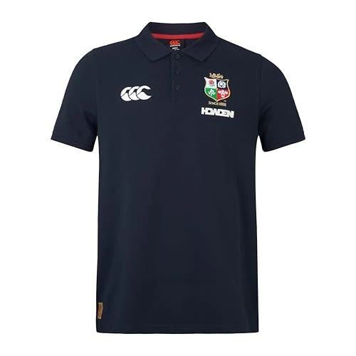 Tijdelijke aanbieding: Canterbury Poloshirt van British & Irish Lions Pique voor heren | Katoenmix | Officieel Poloshirt met licentie van Britse en Ierse leeuwen van 35.20 EUR naar 35.20 EUR (korting 0%)