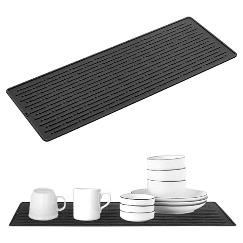 Limited offer: EXIN DEHCEN Silicone Drying Mat, 40.5 x 14.5 cm, Black from 10.99 EUR to 8.99 EUR (save 18%)