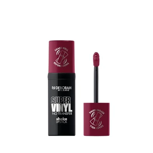 Begrenztes Angebot: Deborah Milano Super Vinyl Shake Lipstick Flüssig-Lippenstift Nr. 6 Winery, intensive Farbe und kein Transfer, verleiht Vinyllippen bis zu 16 Stunden, 4 ml von 11.05 EUR auf 11.05 EUR (Rabatt 0%)