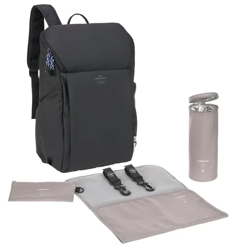 Oferta limitowana: LÄSSIG Plecak do przewijania dla niemowląt z podkładką do przewijania, mocowaniem do wózka dziecięcego i uchwytem na butelkę/GRE Slender Up Backpack Black z 433.75 zł na 433.75 zł (oszczędź 0.00%)