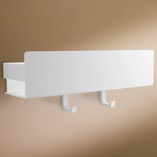 Offerta a tempo: Designfabrik Hamburg Mensola doccia | 30 cm | Bianco | senza forare - 20% da 45.99 € a 36.94 €