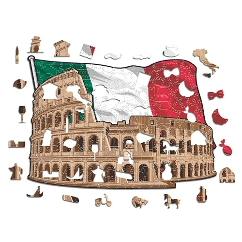 Oferta limitada: Iconic Puzzles - Colosseo, Puzzles de Madera para Adultos y Niños, Madera 100% Sostenible, Tamaño L 500 Piezas de 27.90 EUR a 27.90 EUR (ahorro 0%)