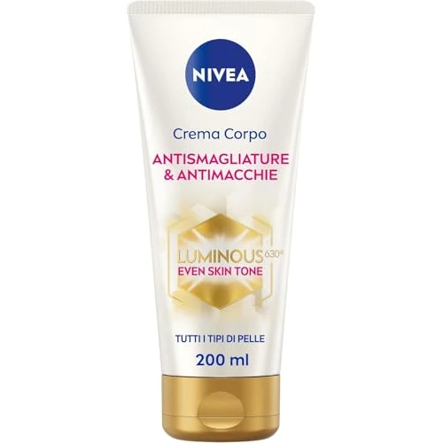 NIVEA Luminous630 Crème pour le corps contre les vergetures et les taches 200 ml Crème pour le corps contre les vergetures, les taches solaires et les taches brunes Crème anti-taches et hydratante 48h